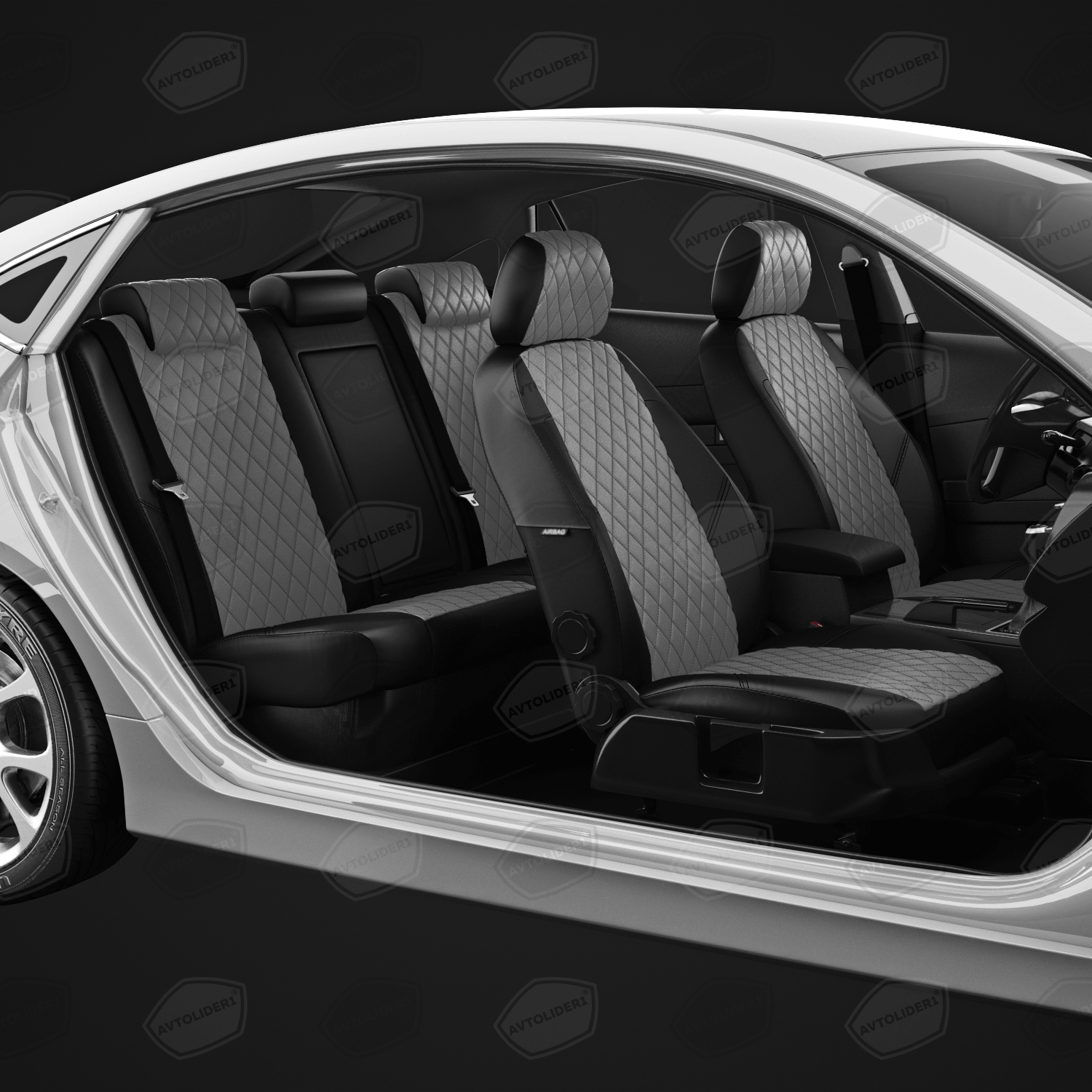 Автолидер — Авточехлы для Peugeot 107 с 2005-н.в. хэтчбек Задние спинка и сиденье единые, передние подголовники литые, сзади без подголовников.